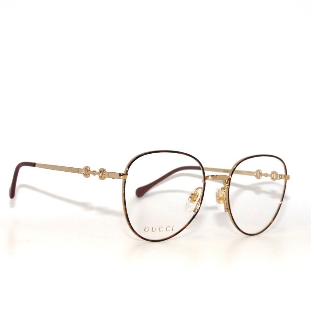 Gucci Havana Gold 51mm Eyeglasses - Picture 2 of 4